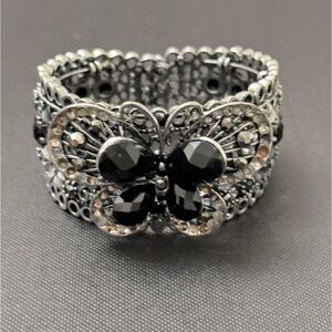 Butterfly bangle bracelet